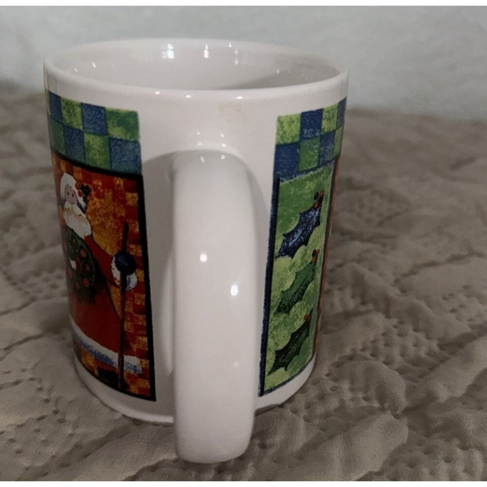 Vintage Christmas Holiday Mugs Set of 6 - Picture 3 of 16